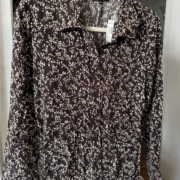 Madewell Brown Long Sleeve Dress - Picture 7 of 8